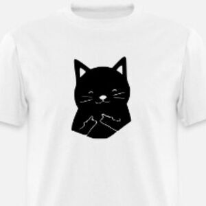 Cat Middle Finger shirt